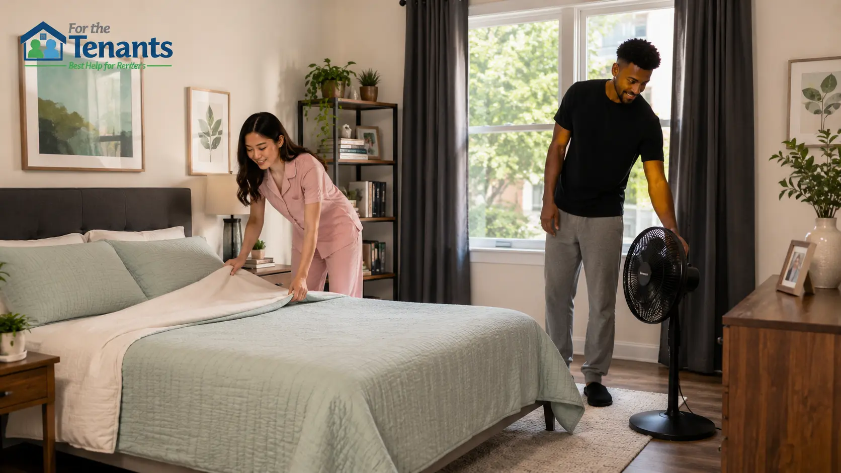 Keeping a bedroom cool during summer