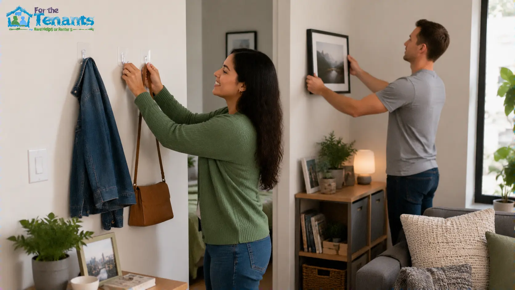 Damage-free wall decorating for renters