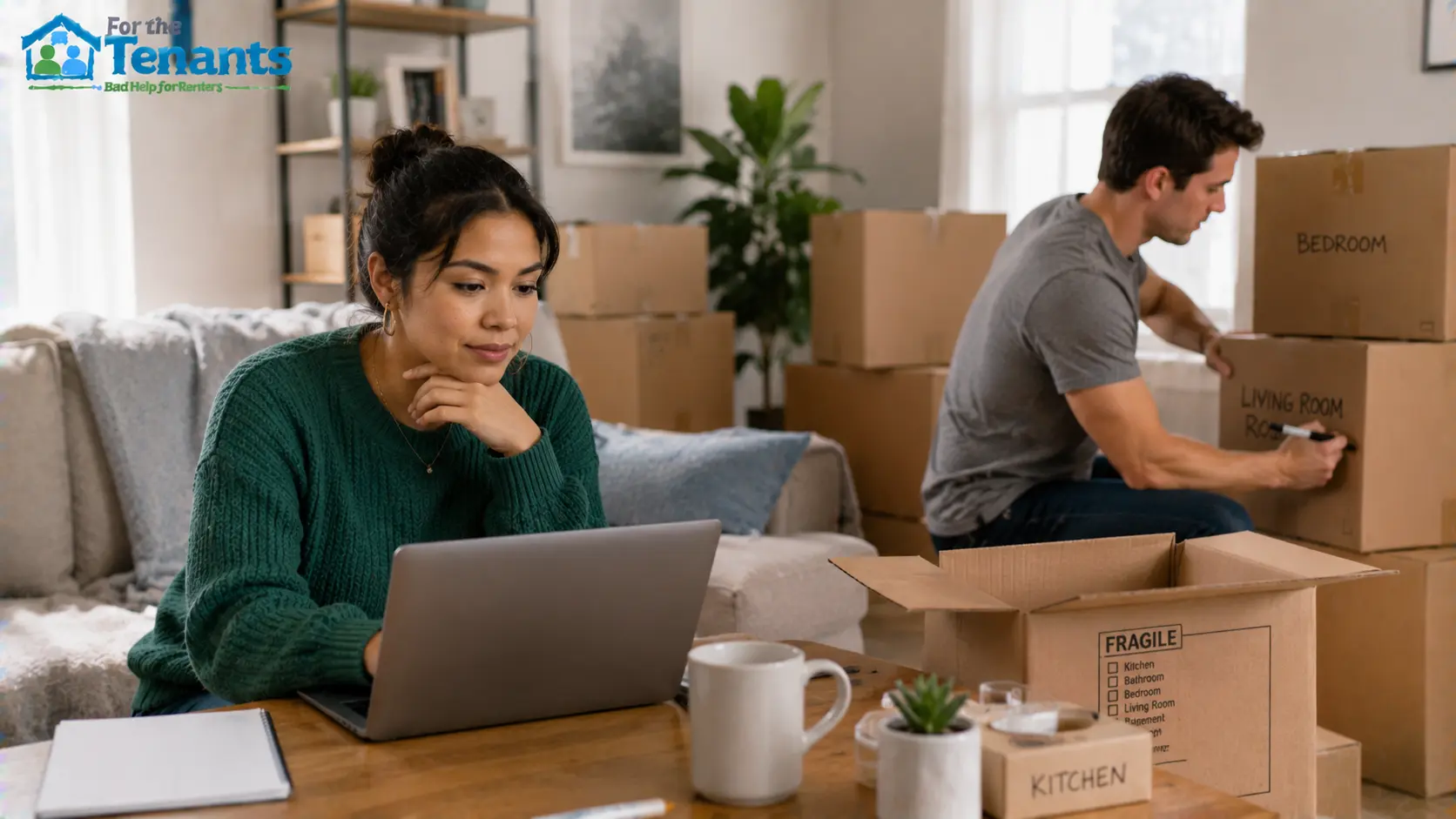 Planning a house move with a checklist