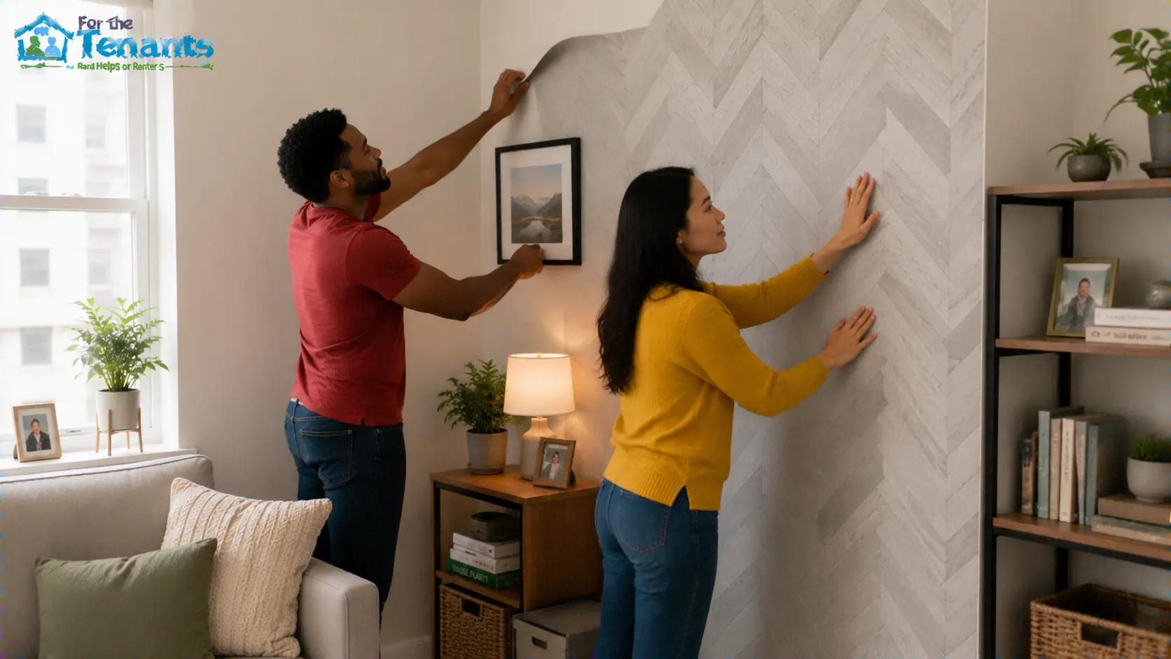 Removable wallpaper for rental apartments