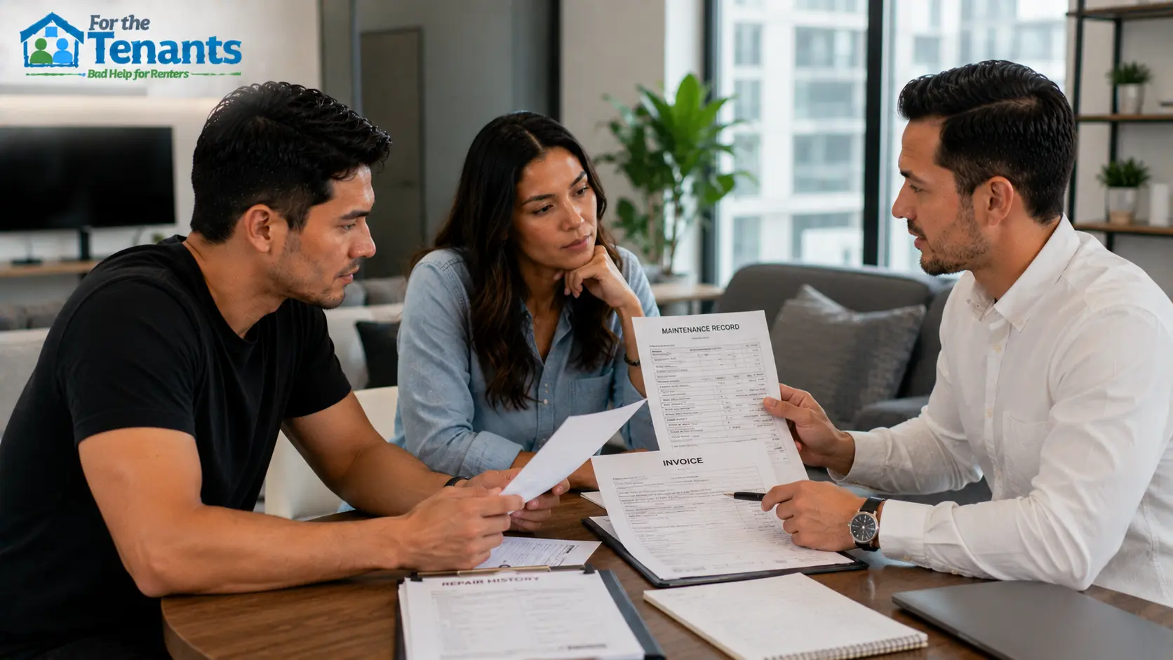 Tenant and landlord resolving a repair dispute