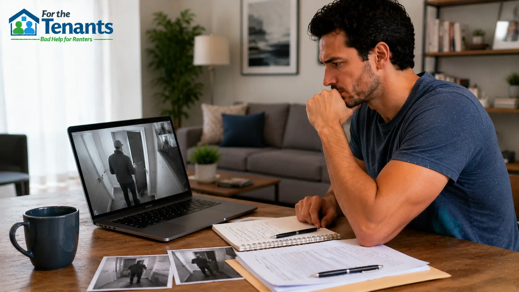 Tenant documenting unauthorized landlord entry